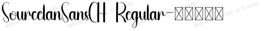 SourcelanSansCH  Regular字体转换